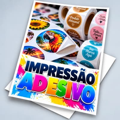 IMPRESSÃO ADESIVO A4