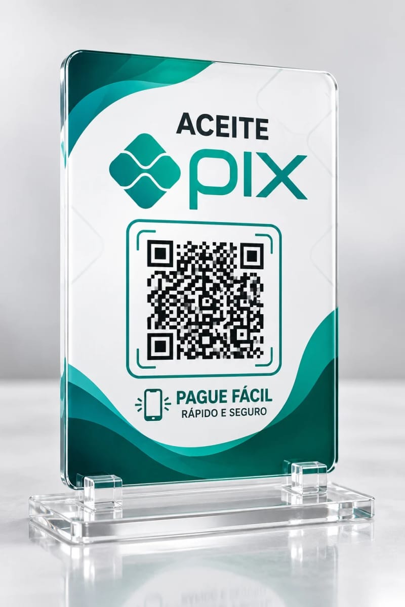 Placa Pix Personalizada